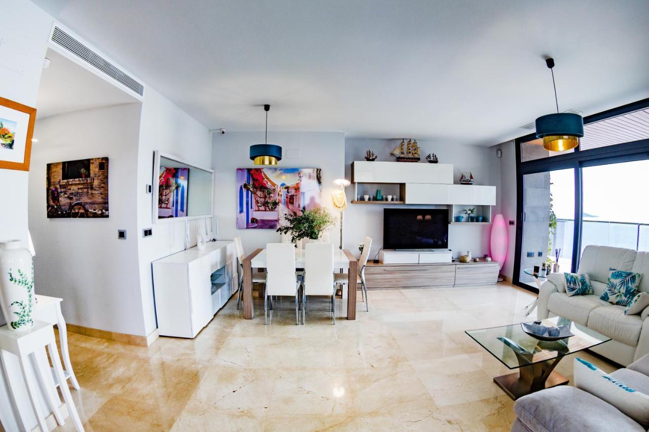 דירות Sunset Waves Benidorm Julieta Vistas Al Mar Premium 200 Mt2 Con Jacuzzi En Terraza מראה חיצוני תמונה
